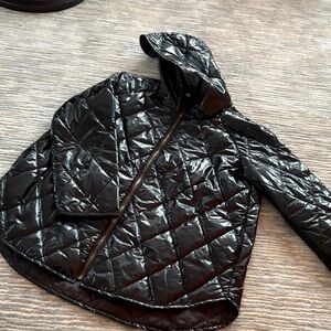 ODDY Shiny Black Puffer Jacket